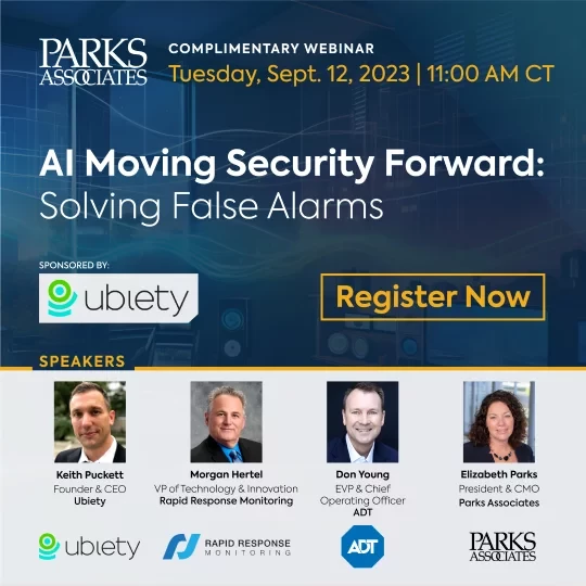 Parks Associates home security webinar